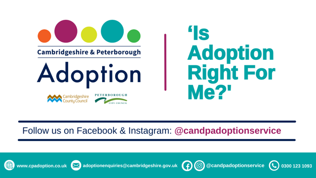 ‘Is Adoption Right For Me’ Campaign